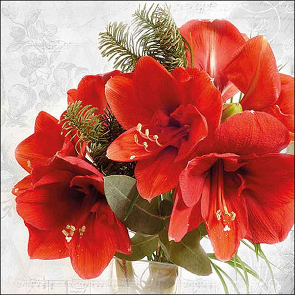 Ambiente Paper Napkins - Amaryllis (Pack of 20) image 0