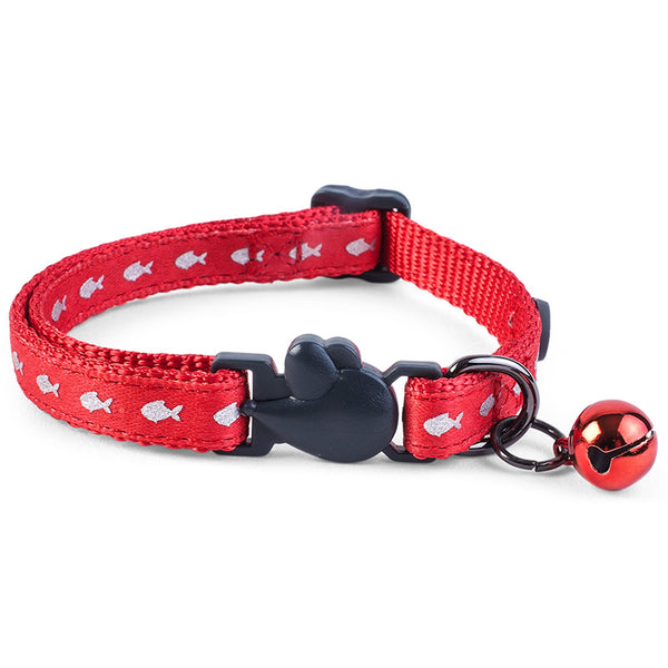 Zoon WonderLust Red Fish Cat Collar image 0