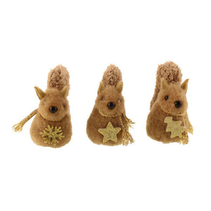 SageDecor Brown Fabric Squirrel (Assorted Designs) image 0