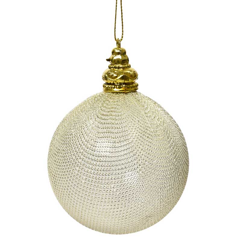 Decoris Shatterproof Bauble in Pearl image 0