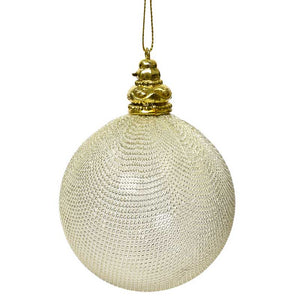 Decoris Shatterproof Bauble in Pearl image 0