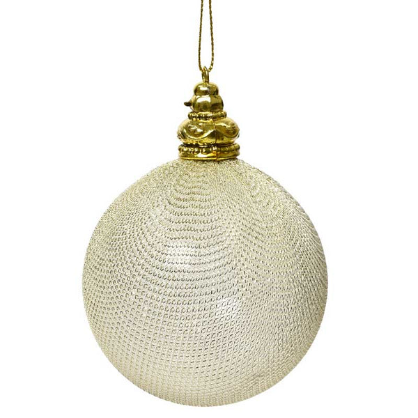Decoris Shatterproof Bauble in Pearl image 0
