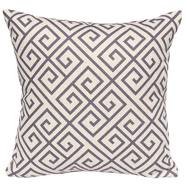 Bramblecrest Square Scatter Cushion, 45 x 45cm â€“ Cocoa Greek Key image 2