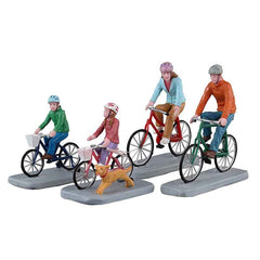 Lemax Family Bike Ride (Set of 4) image 0