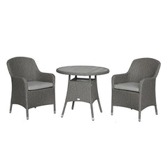 Bramblecrest Tetbury Bistro Set in Pewter Weave image 0
