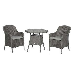 Bramblecrest Tetbury Bistro Set in Pewter Weave image 0