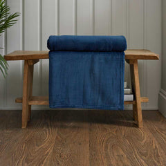 Deyongs Snuggle Touch Deluxe Microfibre Throw - Navy image 0