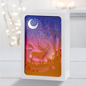 Premier Battery-Operated Paper Diorama with Reindeer image 0