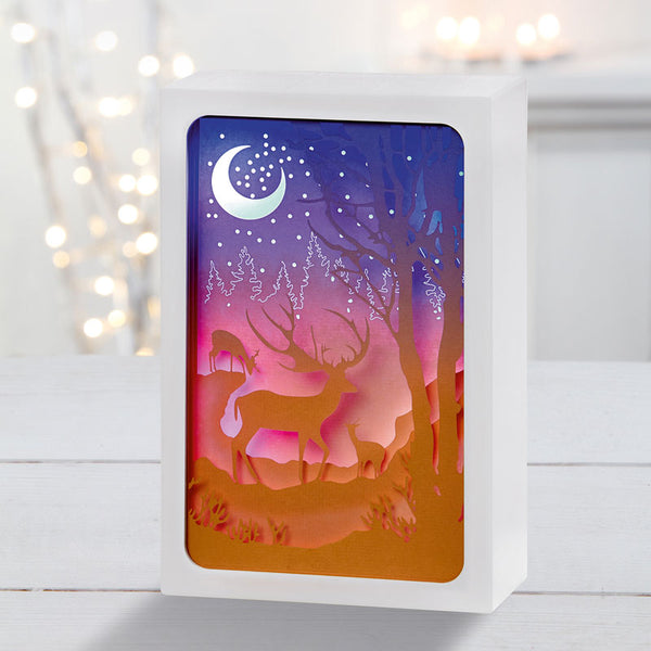 Premier Battery-Operated Paper Diorama with Reindeer image 0