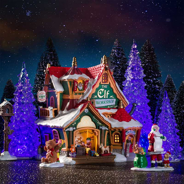 Lemax Small Crystal Lighted Tree (Set of 4) image 1