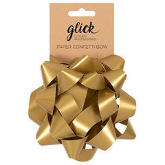Glick Gold Paper Confetti Bow image 0