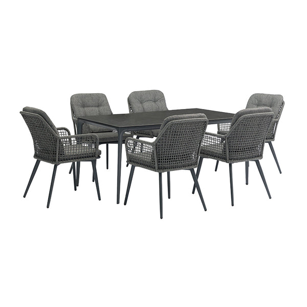 Bramblecrest Oregon 6 Seat Rectangular Garden Dining Set image 8