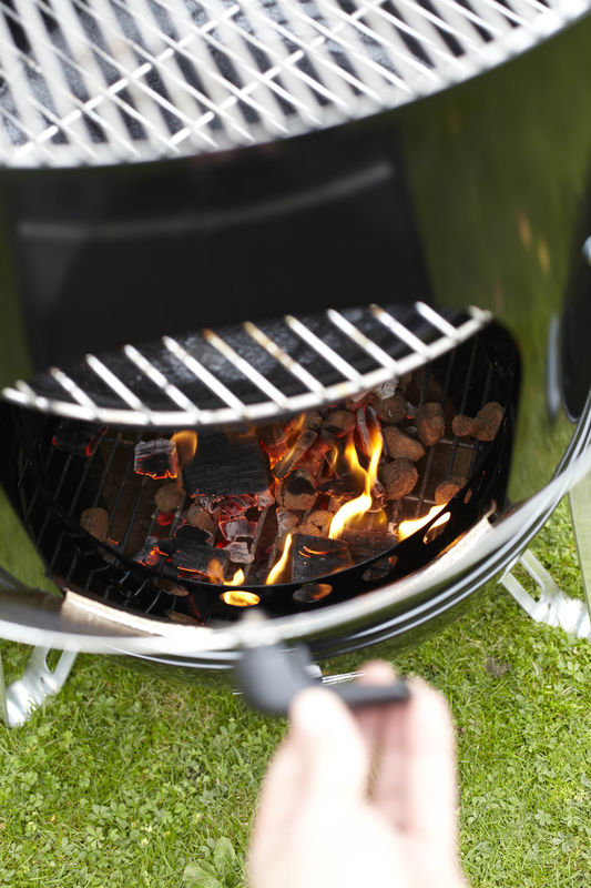 Weber 57cm Smokey Mountain Cooker Smoker Black, 57cm + FREE Cover image 2