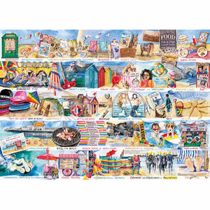 Gibsons Deckchairs & Donkeys 1000 Piece Jigsaw Puzzle image 0
