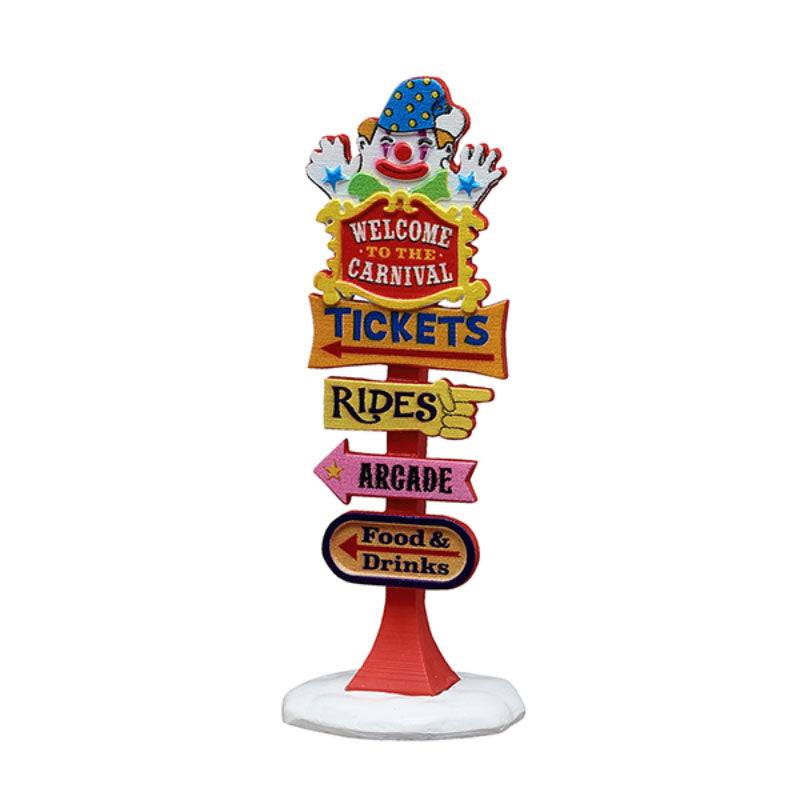 Lemax Carnival Welcome Sign image 0