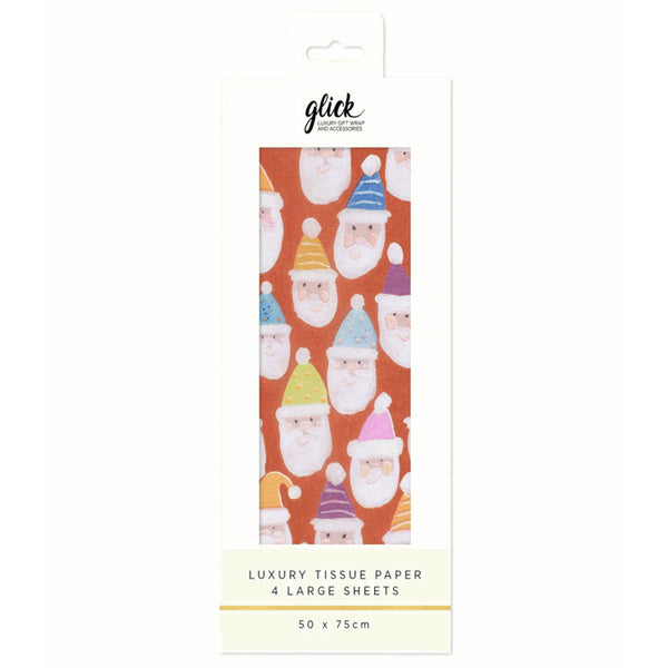 Glick Father Christmas Luxury Tissue Paper (Pack of 4) image 0