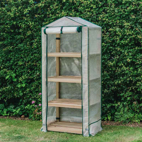 Premium 4 Tier Wooden Growhouse image 0