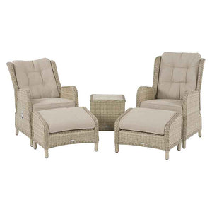 Bramblecrest Chedworth 2 Seat Recliner Set in Sandstone Rattan image 4