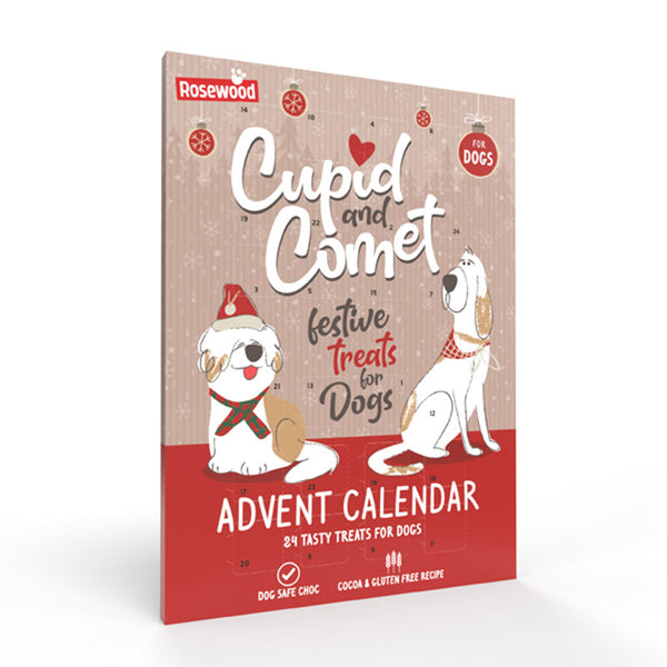 Cupid & Comet Advent Calendar Dog Safe Choc Treats image 0