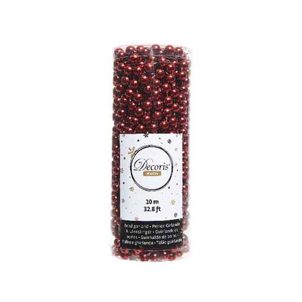 Decoris Bead Garland - Christmas Red image