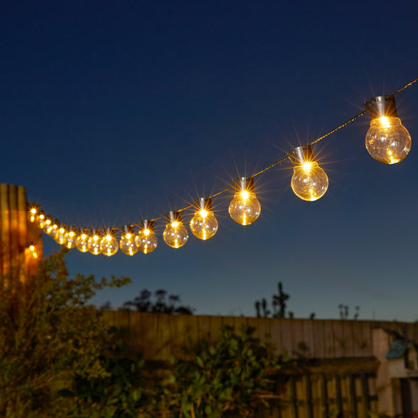Smart Garden GloBulb Solar Powered Outdoor String Lights (20 Bulbs) image 1