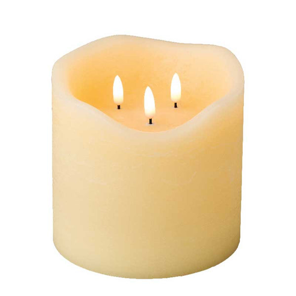 Lumineo 3-Wick LED Wax Candle image 0