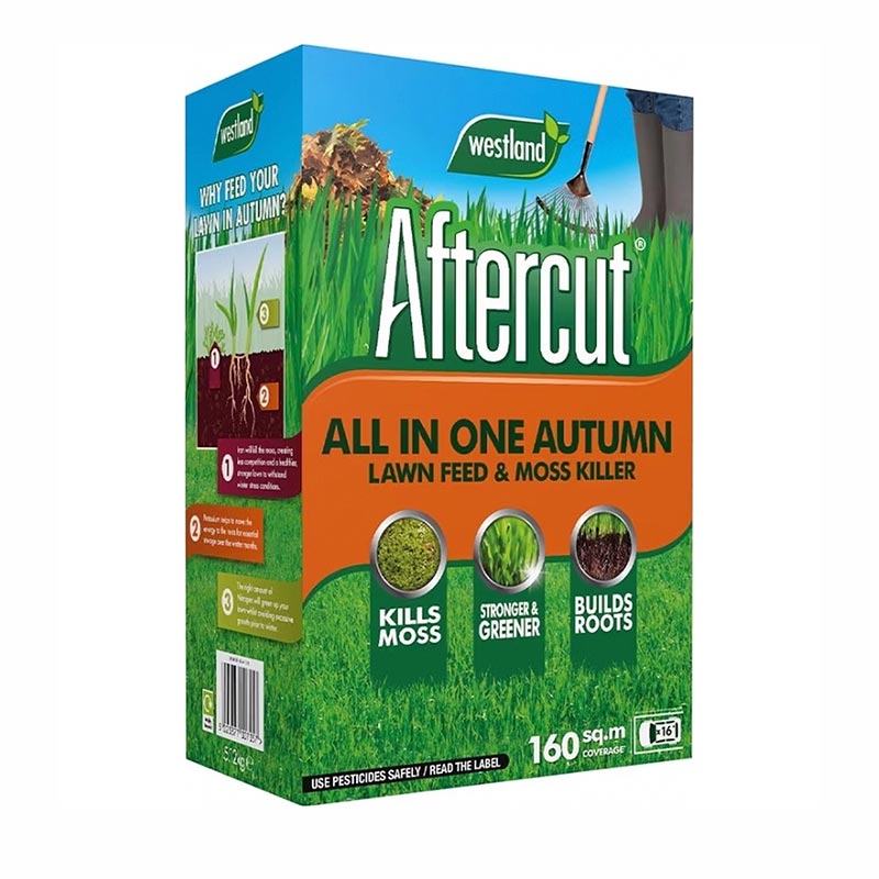Westland Aftercut All In One Autumn Lawn Feed And Moss Killer 160m sq. image 0