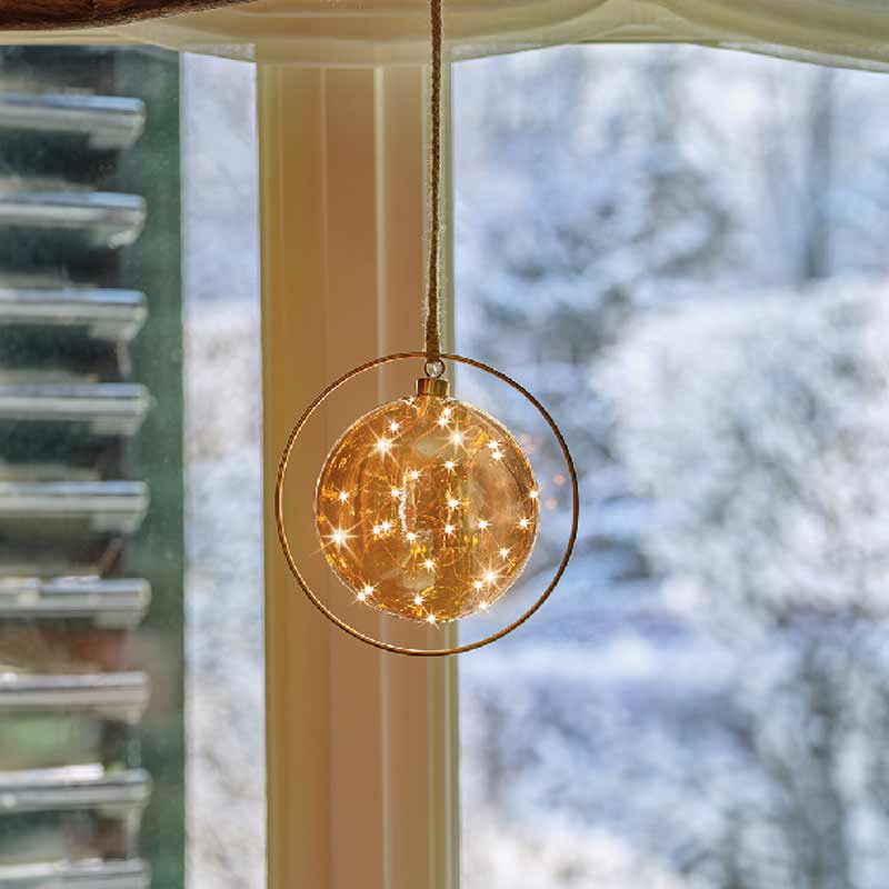 Lumineo Micro LED Hanging Ball with Hoop image 0