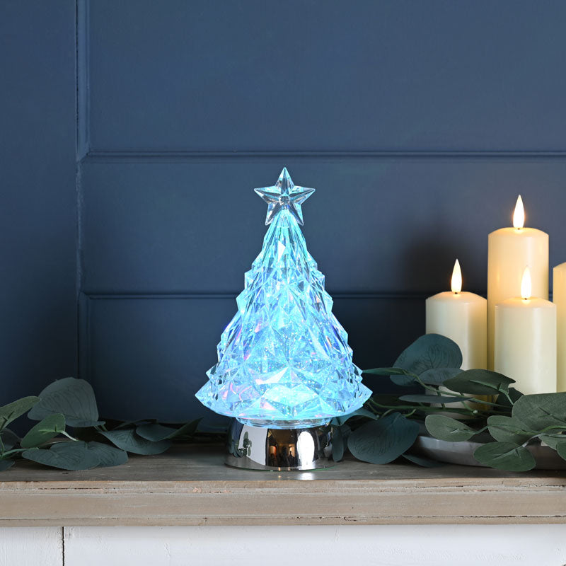Festive Colour Changing Christmas Tree Water Spinner image 0