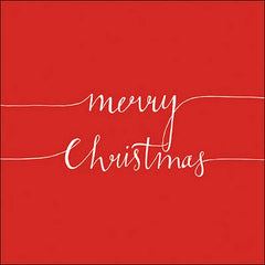 Ambiente Paper Napkins - Red Christmas Note (Pack of 20) image 0