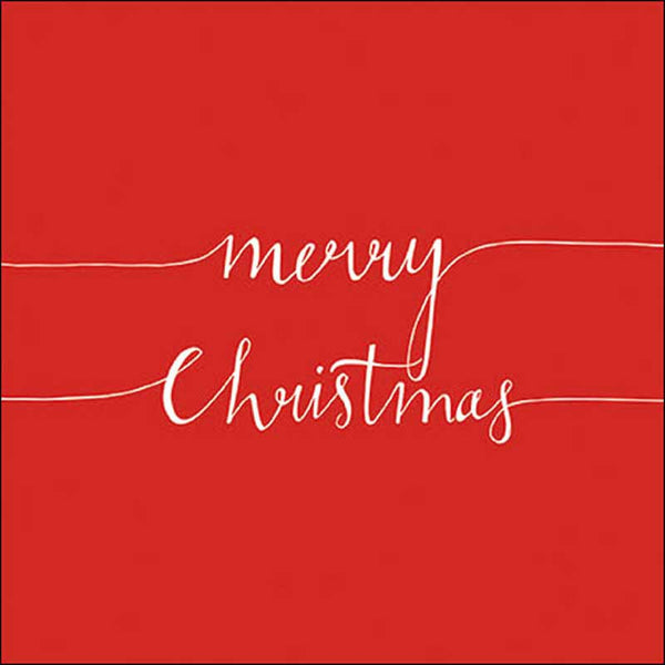 Ambiente Paper Napkins - Red Christmas Note (Pack of 20) image 0