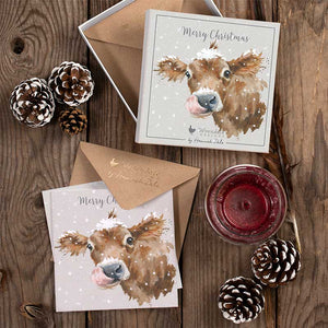 Wrendale Designs Luxury Boxed Cards - First Taste Of Snow (Pack of 8) image 3