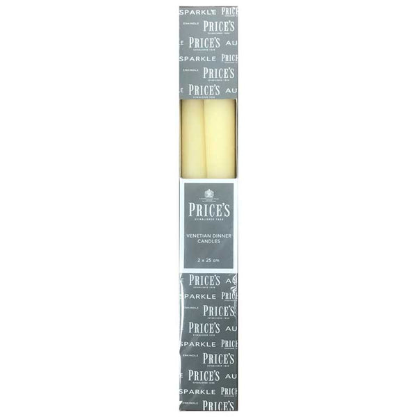 Price's Venetian Dinner Candles (Pack of 2) image 0