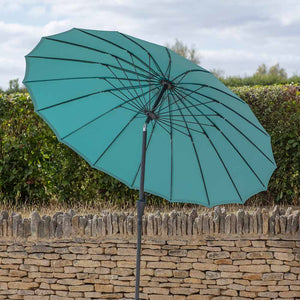 Bramblecrest Shanghai 2.7m Crank & Tilt Parasol – Teal image 0