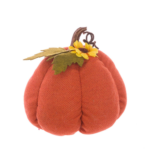 Floralsilk Fabric Pumpkin with Sunflower image 0