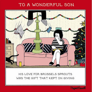 Woodmansterne Sprout Diet Christmas Card image 0