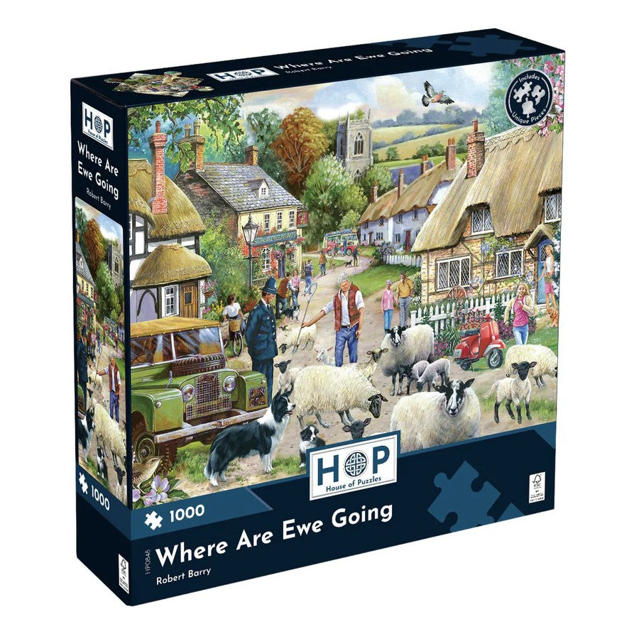 House of Puzzles 'Where Are Ewe Going' 1000 Piece Puzzle image 0
