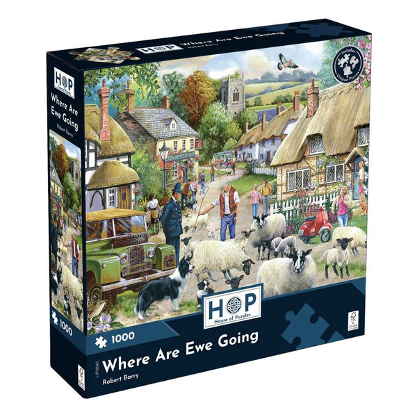 House of Puzzles 'Where Are Ewe Going' 1000 Piece Puzzle image 1