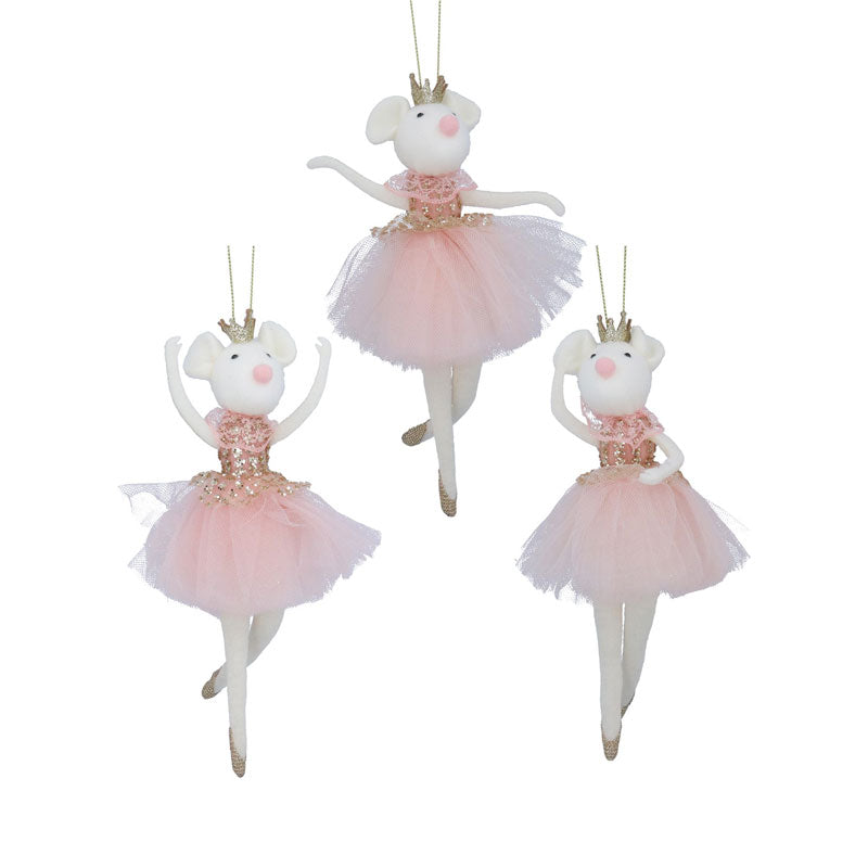 Gisela Graham Fabric Ballerina Mouse (Assorted Designs) image 0