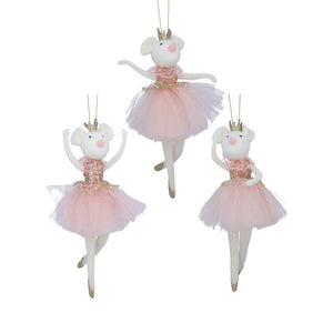 Gisela Graham Fabric Ballerina Mouse (Assorted Designs) image 0