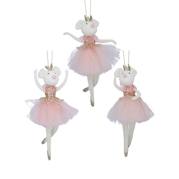 Gisela Graham Fabric Ballerina Mouse (Assorted Designs) image 0