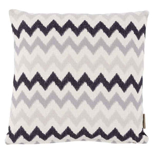 Bramblecrest Square Scatter Cushion, 45 x 45cm - Grey Zig-Zag image 2