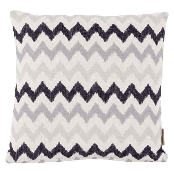 Bramblecrest Square Scatter Cushion, 45 x 45cm - Grey Zig-Zag image 2
