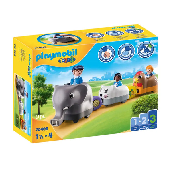 PLAYMOBIL 1.2.3 Animal Train For 18+ Months image 2