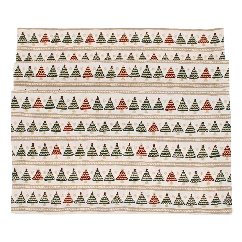 Walton &amp; Co Christmas Tree Stripe Table Runner image 0