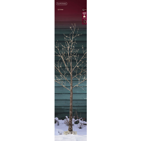 Lumineo Lit Tree with Brown Trunk image 8