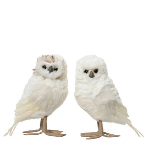 Decoris Standing White Owl (Assorted Designs) - 23cm image