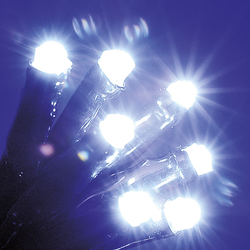 SnowTime 100 Multi-Function LED Lights with Timer - Ice White image 0