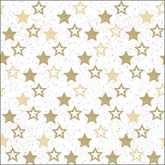 Ambiente Paper Napkins - Gold Stars All Over (Pack of 20) image 0
