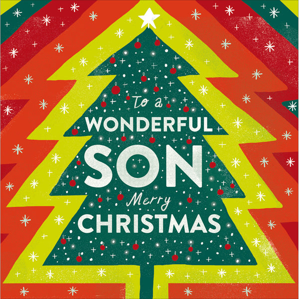 Woodmansterne Christmas Tree Son Christmas Card image 0